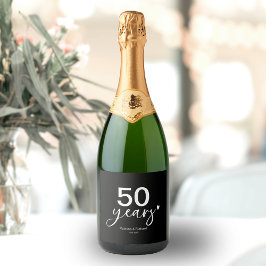 Aniversário de 50 anos de Casamento Preto e Branco