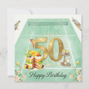 Aniversário de 50 anos do tênis raquete bola de tê