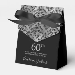 Aniversário de 60 anos Caixa de Agradecimento em D