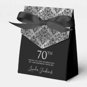 Aniversário de 70 anos Caixa de Agradecimento em D