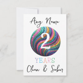 Aniversário de aniversário personalizado Sobriety