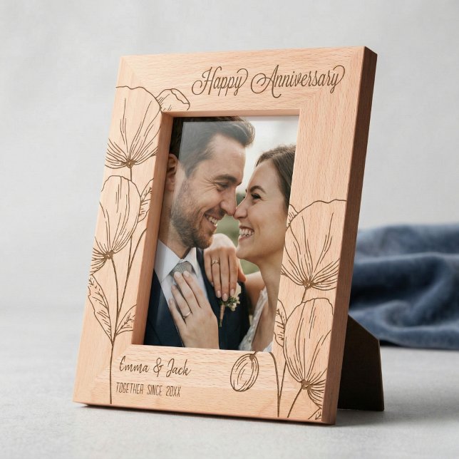 Aniversário de Casais Personalizados (Personalized Couples Anniversary Engraved Frames)