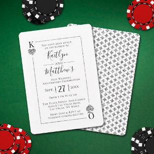 Aniversário de Casamento de 25 de Cartões Monogram