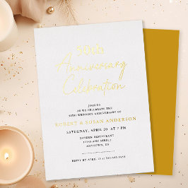 Aniversário de Casamento de 50 Anos Minimal Modern