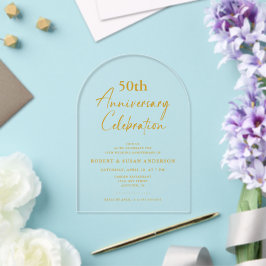 Aniversário de Casamento de 50 Anos Minimal Modern