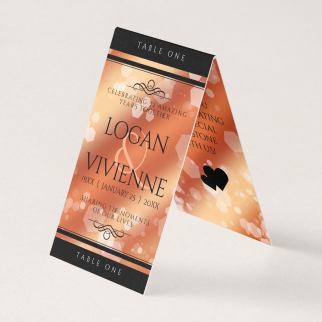 Aniversário de Casamento de Bronze, 8° aniversário (Frente)