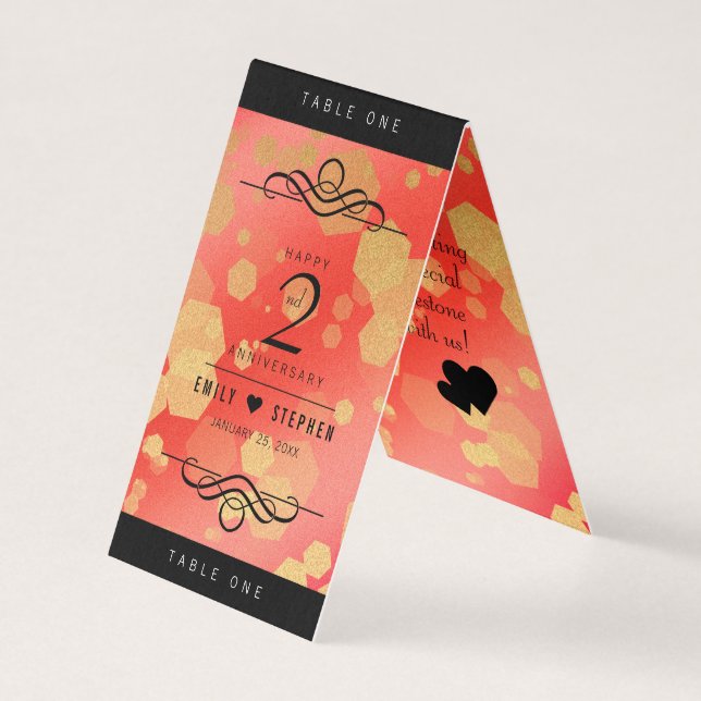 Aniversário de Casamento de Garnet do segundo Eleg (Frente)