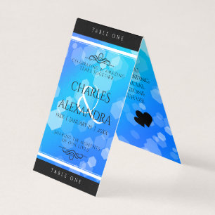 Aniversário de Casamento de Topaz Azul Elegante 4