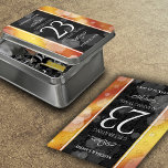 Aniversário de Casamento Imperial Topaz<br><div class="desc">Faça do 23º aniversário do casamento imperial topaz um acontecimento memorável com esta quebra-cabeça de acrílico comemorativa! As letras brancas elegantes, com um confete hexagonal estilizado em fundo preto e amarelo-alaranjado profundo, acrescentam um toque memorável para esta ocasião especial e um marco extraordinário. Personalize com os nomes do casal e...</div>