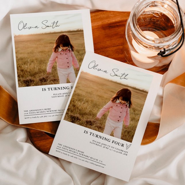 Aniversário de criança de Fotografias, Convite BIr (Criador carregado)