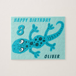 Aniversário de criança Gecko Lizard Quebra-cabeça
