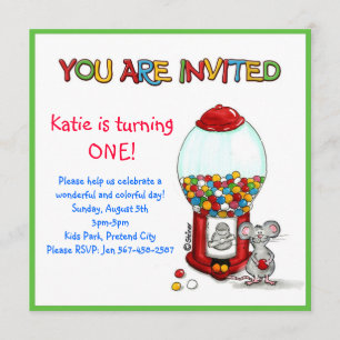 Aniversário de criança Party - Convite para Jogo