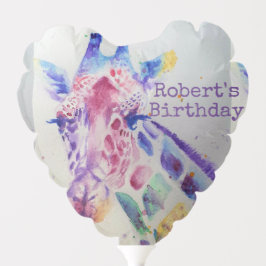 Aniversário de crianças de animais do Zoo Girafa B