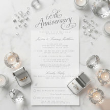Aniversário de Diamante de 60 anos de Casamento El