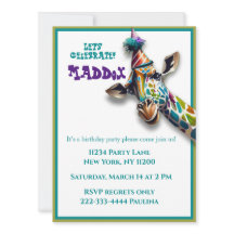 Aniversário de girafa infantil