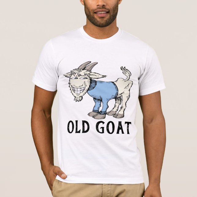 ANIVERSÁRIO DE GOAT VELHO SOBRE A CAMISA T (Frente)