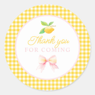 aniversário de limão Obrigado adesivos