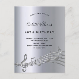 Aniversário de prata nota 50º convite