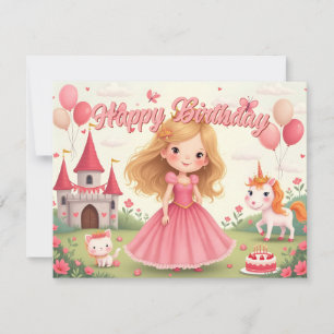 Aniversário de Princesa de Conto de Fadas em um So