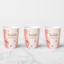 Aniversário de Sereia Rosa e Dourado