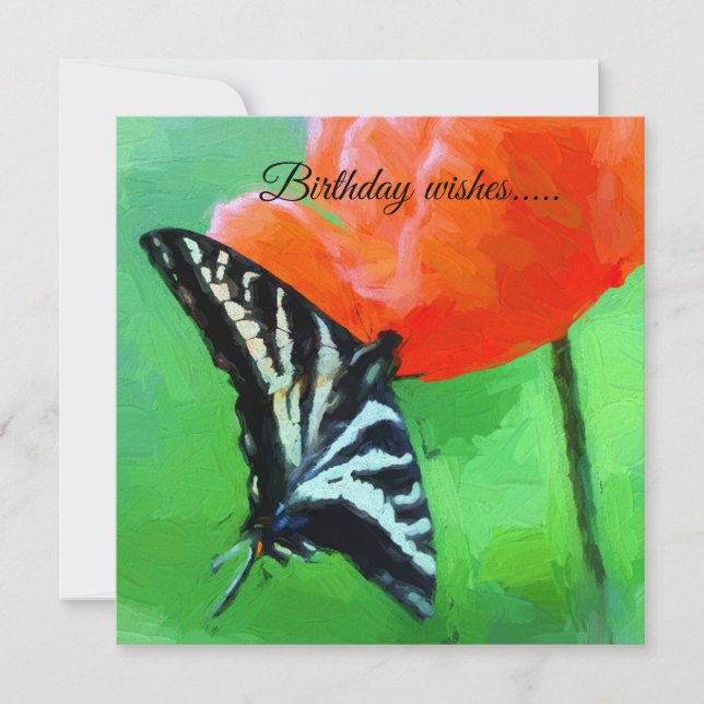 Aniversário Deseja Cartão Plano (Frente)