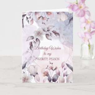 Aniversário Deseja Meu Cartão De Pessoa Favorito