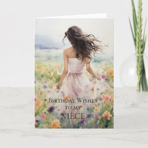 Aniversário Deseja O Meu Cartão De Niece