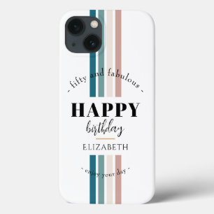 Aniversário design minimalista em cores pastosas