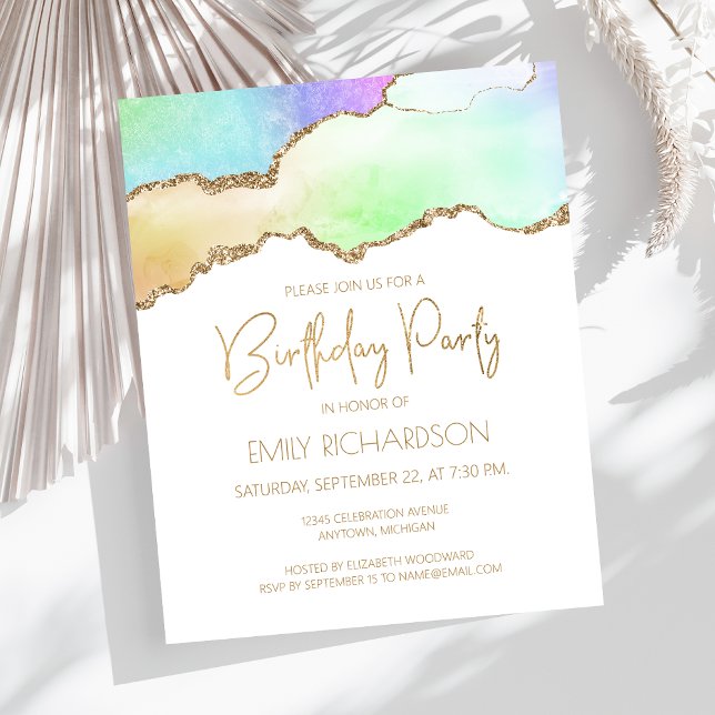 Aniversário do Arco-Íris Dourado do Arco-Íris Past (Criador carregado)