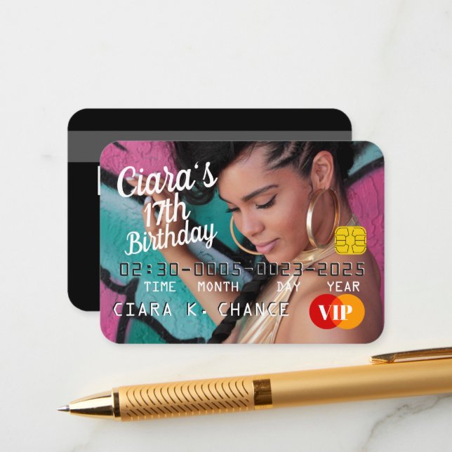 Aniversário do Cartão de Crédito VIP Pass (Frente/Verso In Situ)