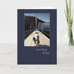 Aniversário do Cartão de Vela do Pai