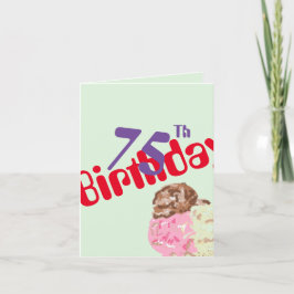 Aniversário do cartão G: 75