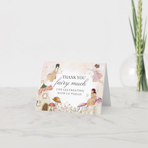 Aniversário do Cartões de agradecimentos de fada E