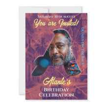 Aniversário do Convite Personalizável Design