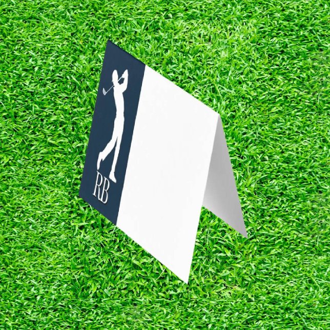 Aniversário do marinho Blue MAN Golfer (Tee Up the Perfect Gift!)