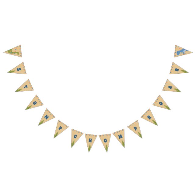 Aniversário do Menino - Bandeiras do Dinossauro pa (Todos)