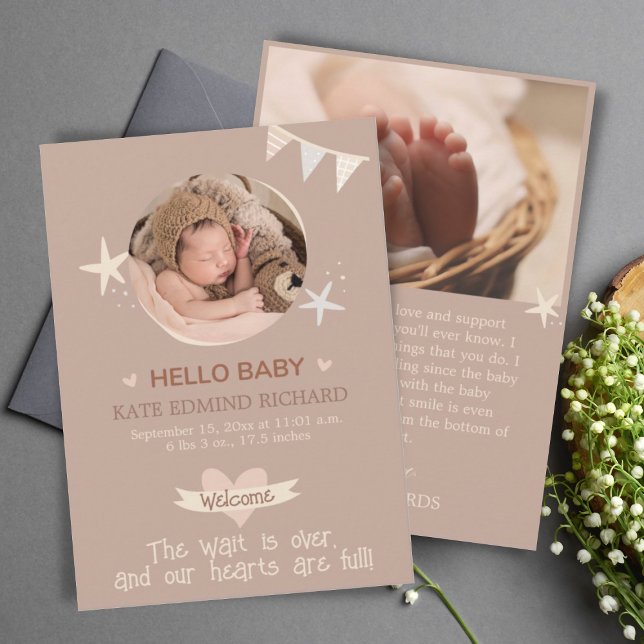 Aniversário do Nascimento do Bebê Foto do Anúncio  (Criador carregado)