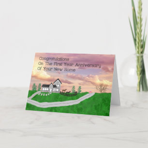 Aniversário do primeiro ano do novo cartão domésti
