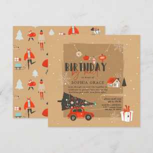 Aniversário do Tema de Natal por Convite por Corre