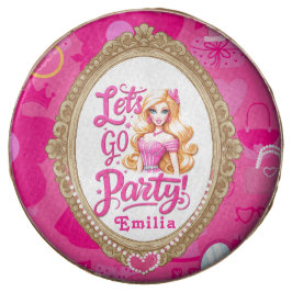 Aniversário do Vamos de Bonecas Retro Rosa Girly
