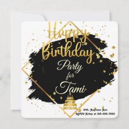 Aniversário Dourado & Preto