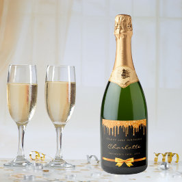 Aniversário dourado preto dourado dourado dourado