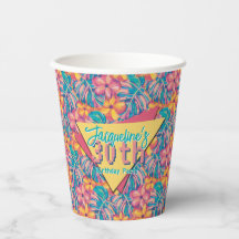 Aniversário Floral Amarelo-Rosa