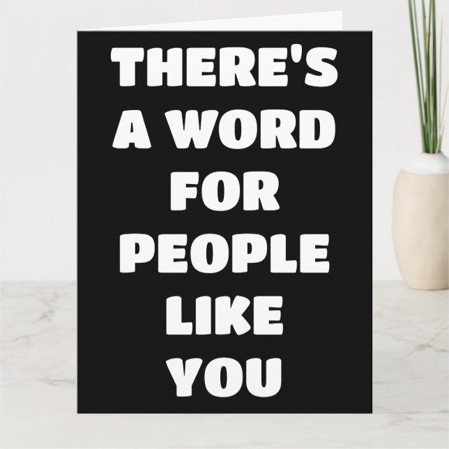 ANIVERSÁRIO GRANDE CARTÃO DE CUMPRIMENTO DE PESSOA (Frente)