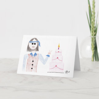 Aniversário - Hippie Birthday - Cartão