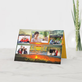 Aniversário Mãe 1738 Cartão Saudação de Colagem