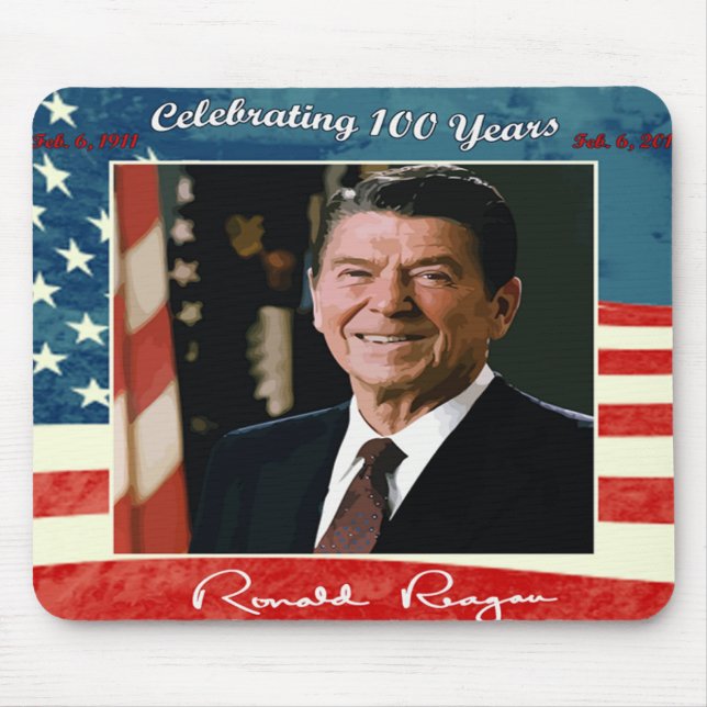 Aniversário Mousepad de Reagans 100th (Frente)