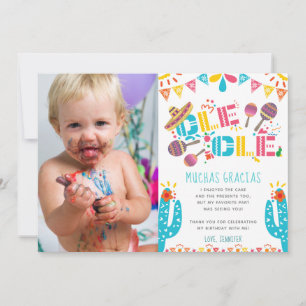 Aniversário Muchas Cartões de agradecimentos Gra