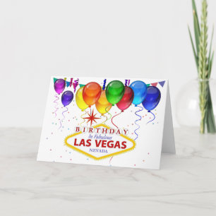 Aniversário no Cartão de Las Vegas