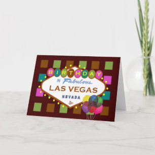 ANIVERSÁRIO No Cartão Las Vegas, balões!